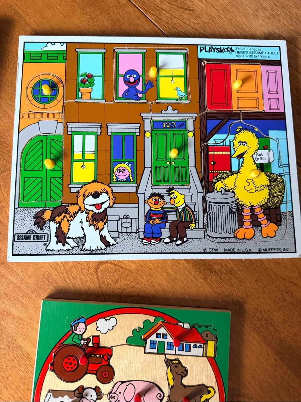 Children’s Kids Puzzles - Set of 4 Wood Puzzles Excellent Condition